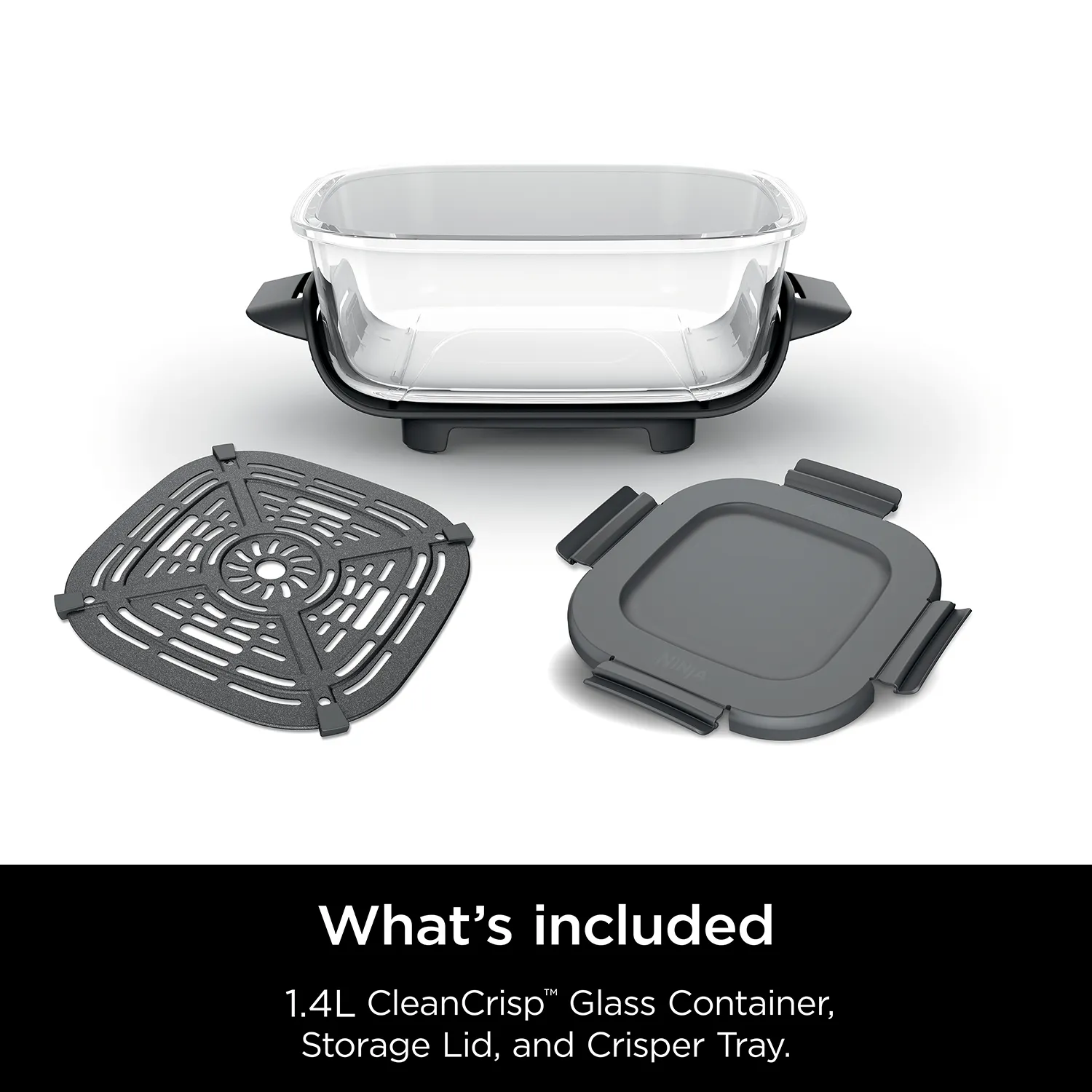 Ninja Crispi 1.4L CleanCrisp Glass Container Pack - Image 8