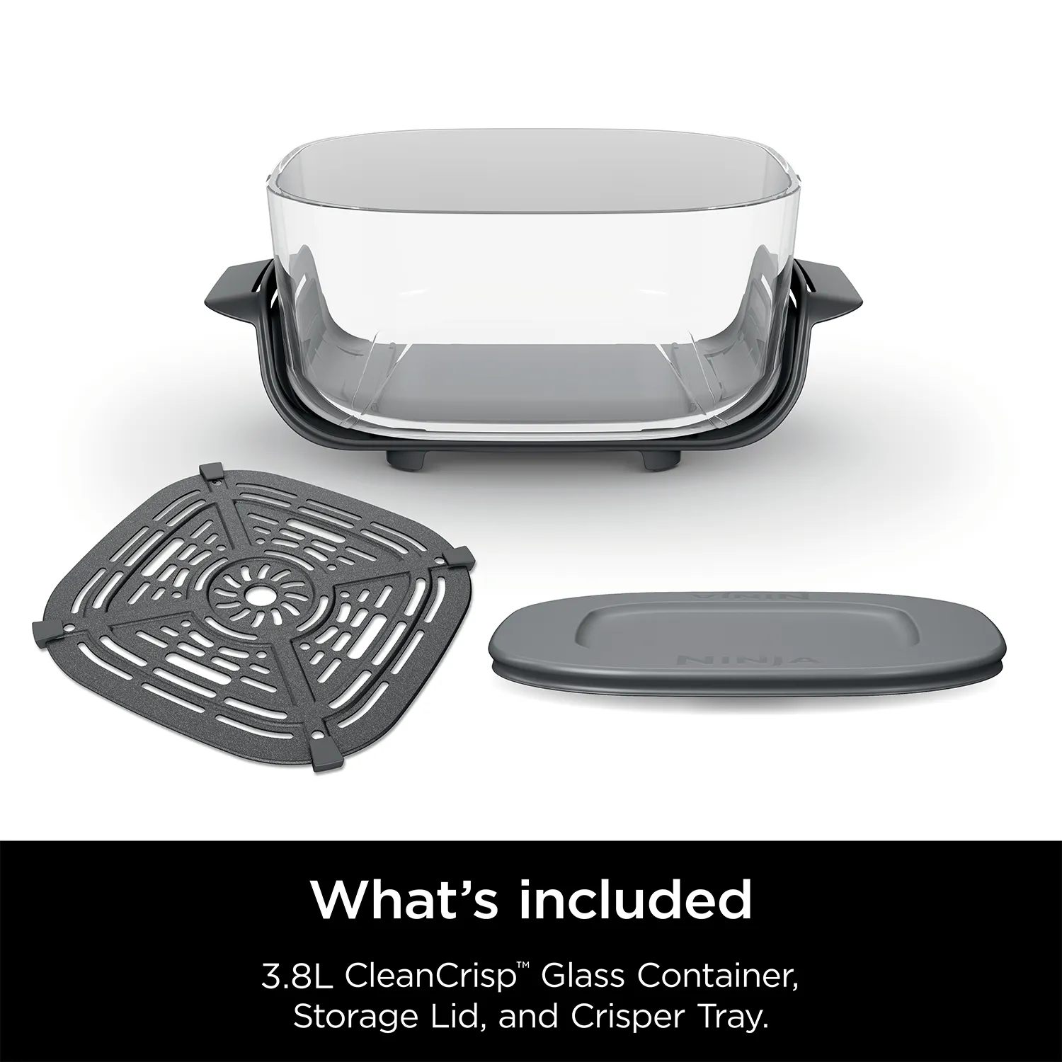 Ninja Crispi 3.8L CleanCrisp Glass Container Pack - Image 12